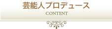 芸能人プロデュース
